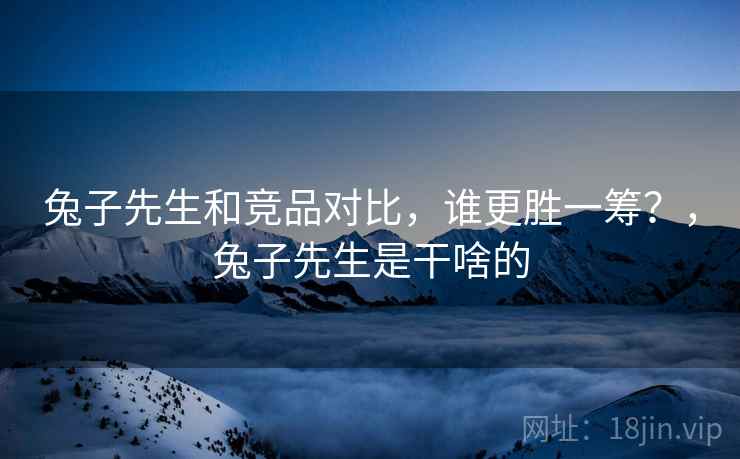 兔子先生和竞品对比，谁更胜一筹？，兔子先生是干啥的  第2张